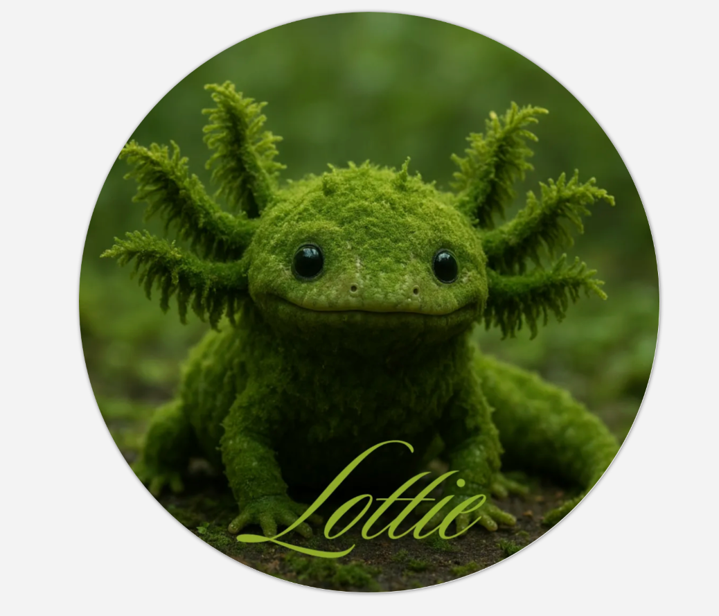Lottie The Mossolotl