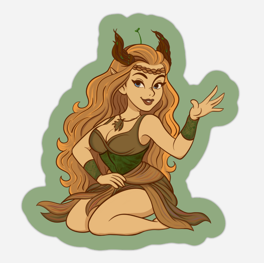 Cartoon Oaklynn Sticker